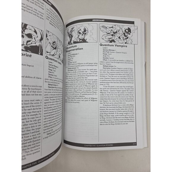 Aberrant Unlimited Edition by White Wolf Publishing Staff 1999 Trade Paperback - Picture 10 of 16